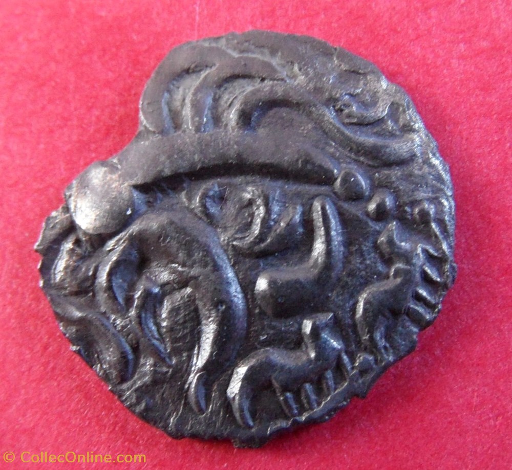 monnaie antique av jc ap gauloise lamellaire derivee de la tete de pallas variante