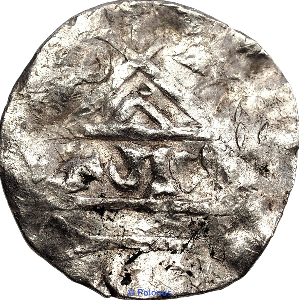 coins european medieval to konigreich polen boleslaw the brave hybrid denarius type jiva about year1015