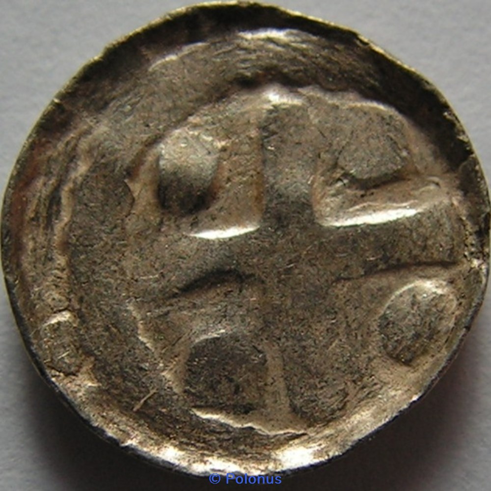 Anonymous Silesian „cross denarius” coins european medieval to konigreich polen anonymous silesian cross denarius
