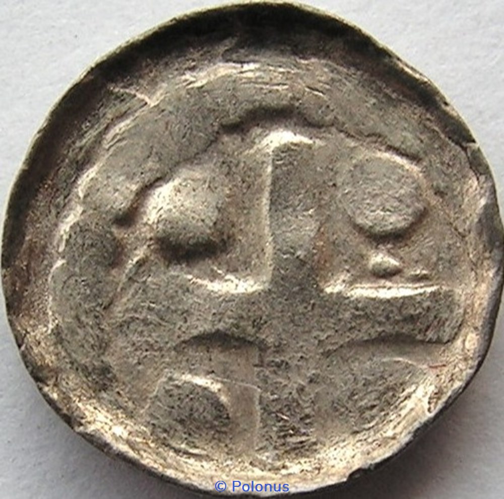 Anonymous Silesian „cross denarius” coins european medieval to konigreich polen anonymous silesian cross denarius