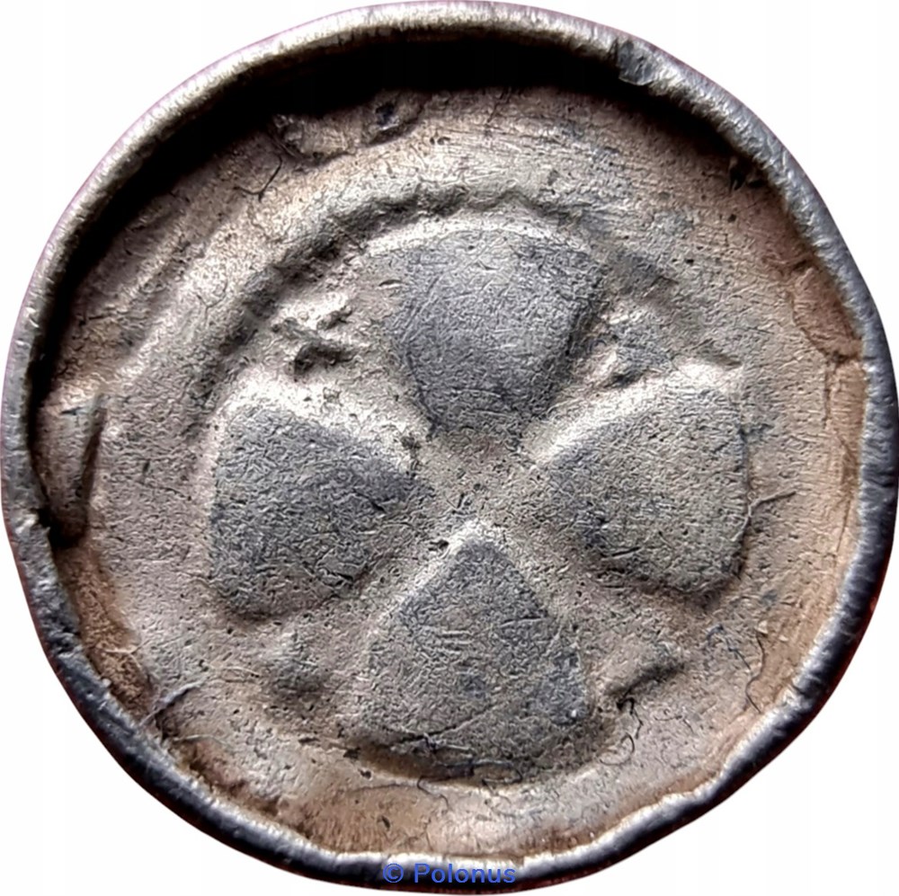 Polish (Greater Poland province) „cross denarius” with pearl cross coins european medieval to konigreich polen polish greater poland province cross denarius with pearl cross
