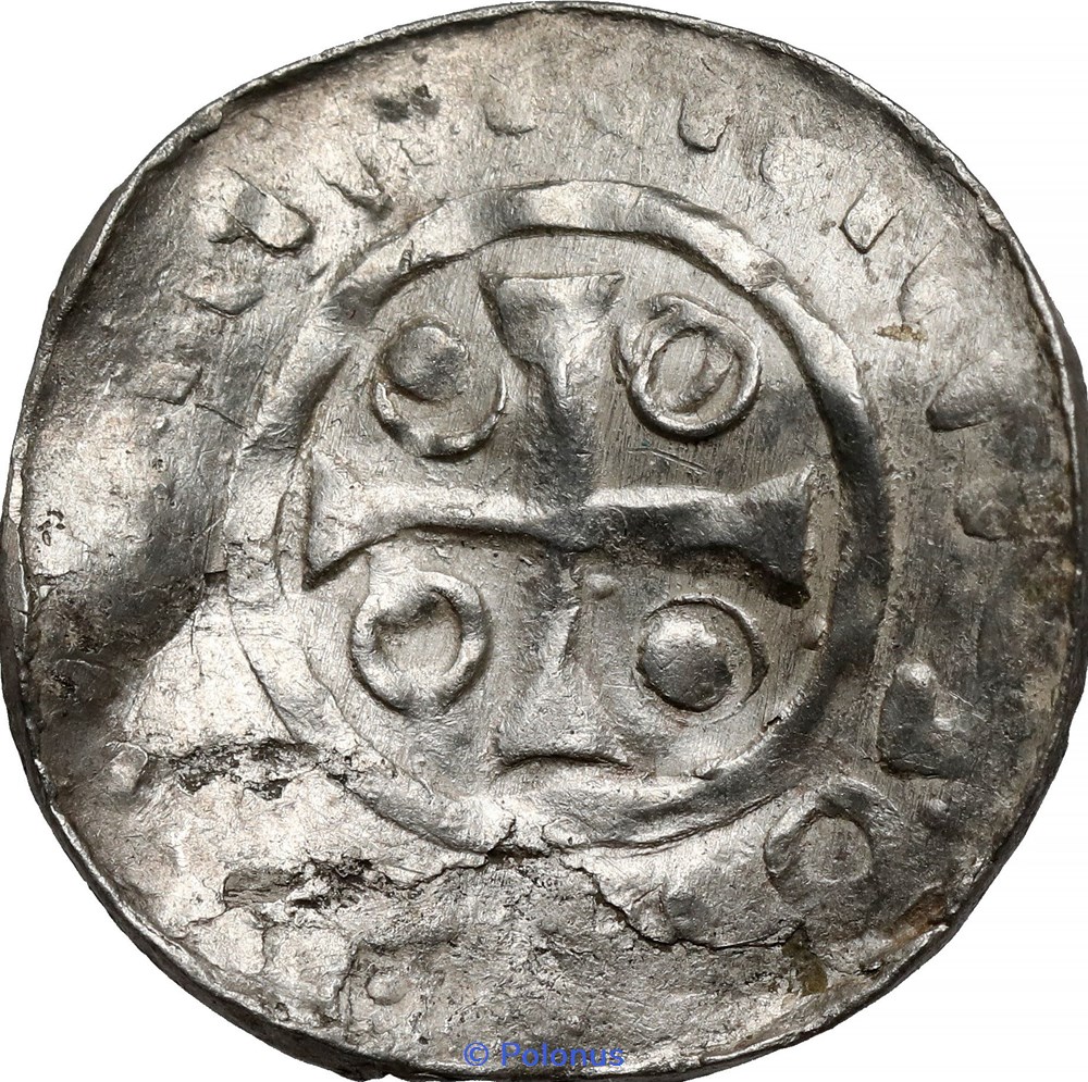 Polish or Saxony imitation (?) of anonymous „cross denarius” coins european medieval to konigreich polen polish or saxony imitation of anonymous cross denarius