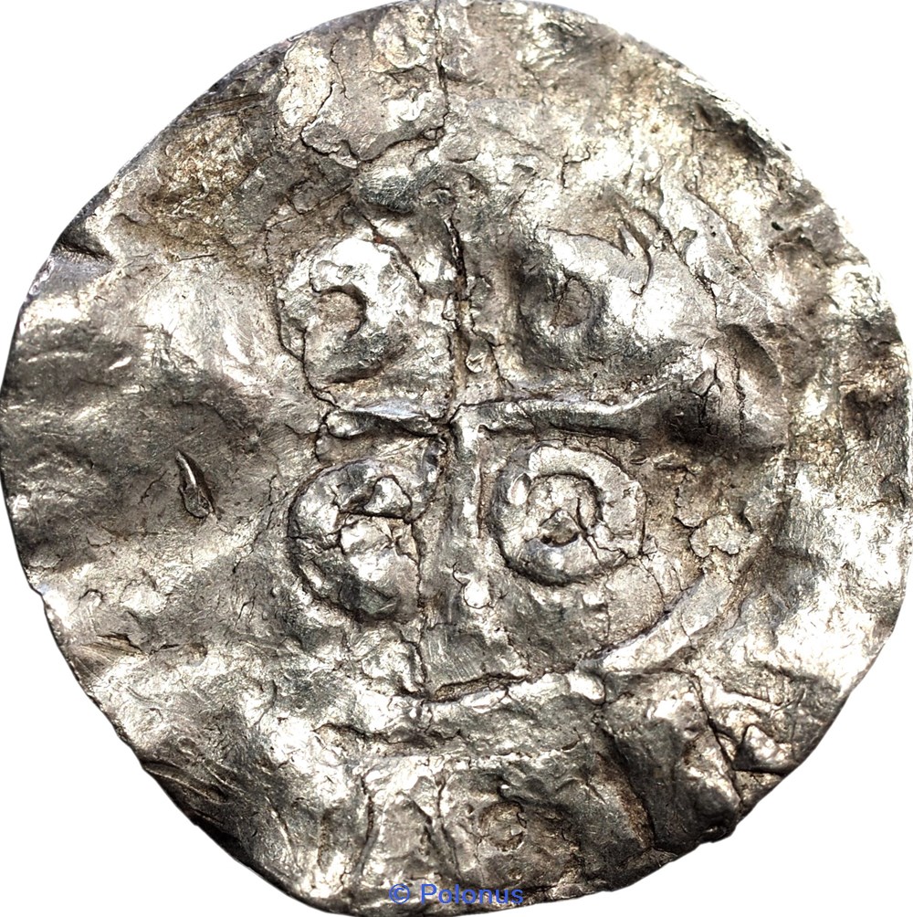 coins european medieval to konigreich polen boleslaw the brave hybrid denarius type jiva about year1015