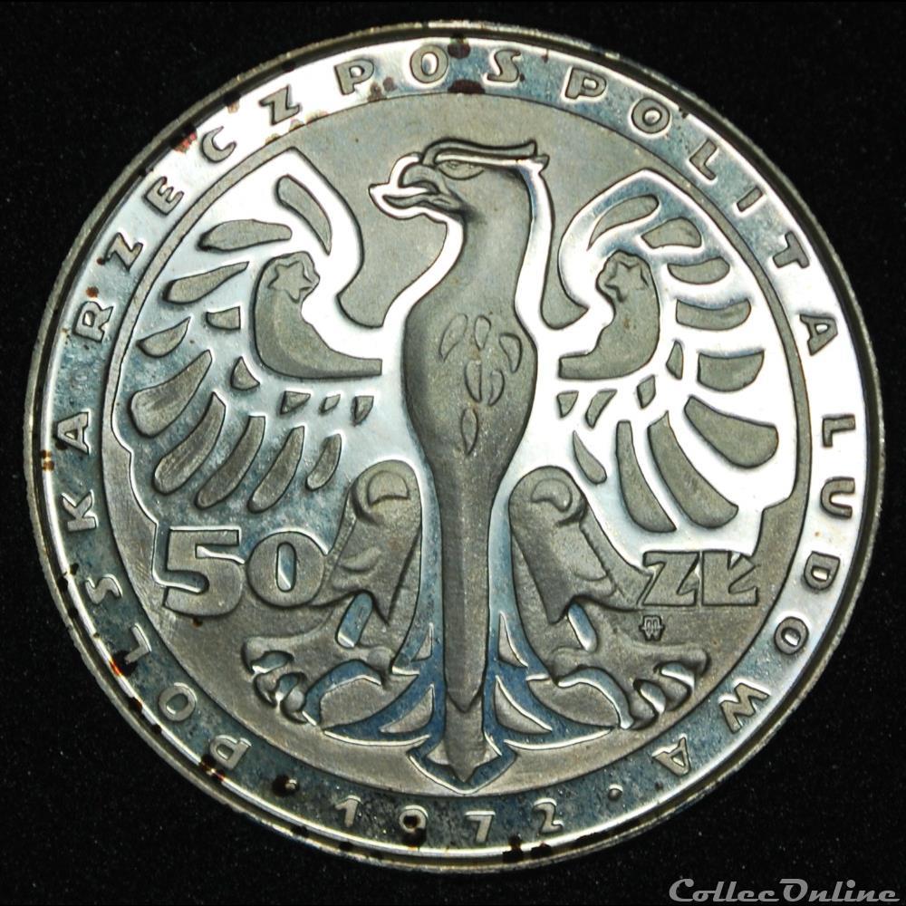 50 zlotych 1972 Chopin monnaie monde pologne 50 zlotych 1972 chopin