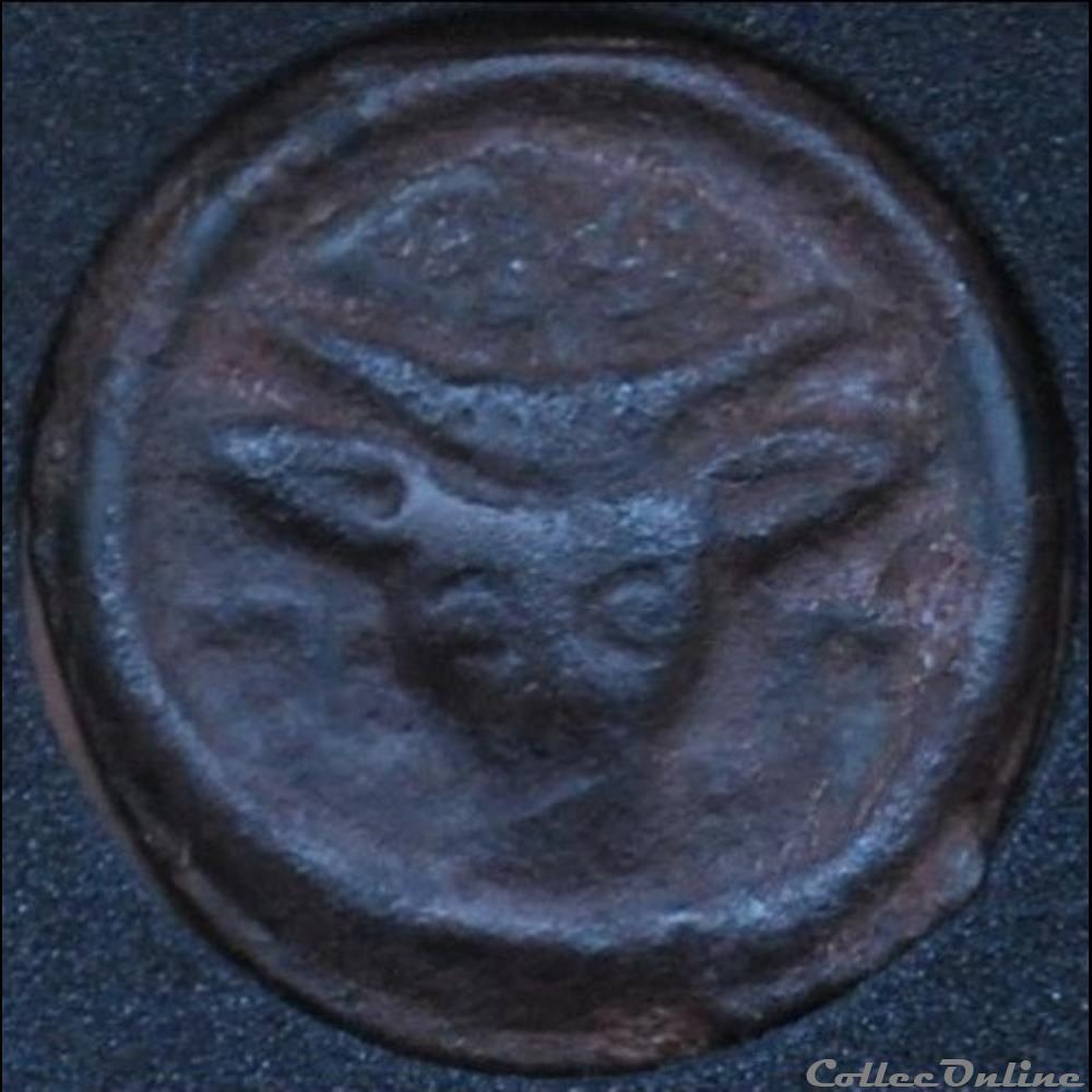 Série 36 DT 221 Potin au bucrane monnaie antique gauloise serie 36 dt 221 potin au bucrane