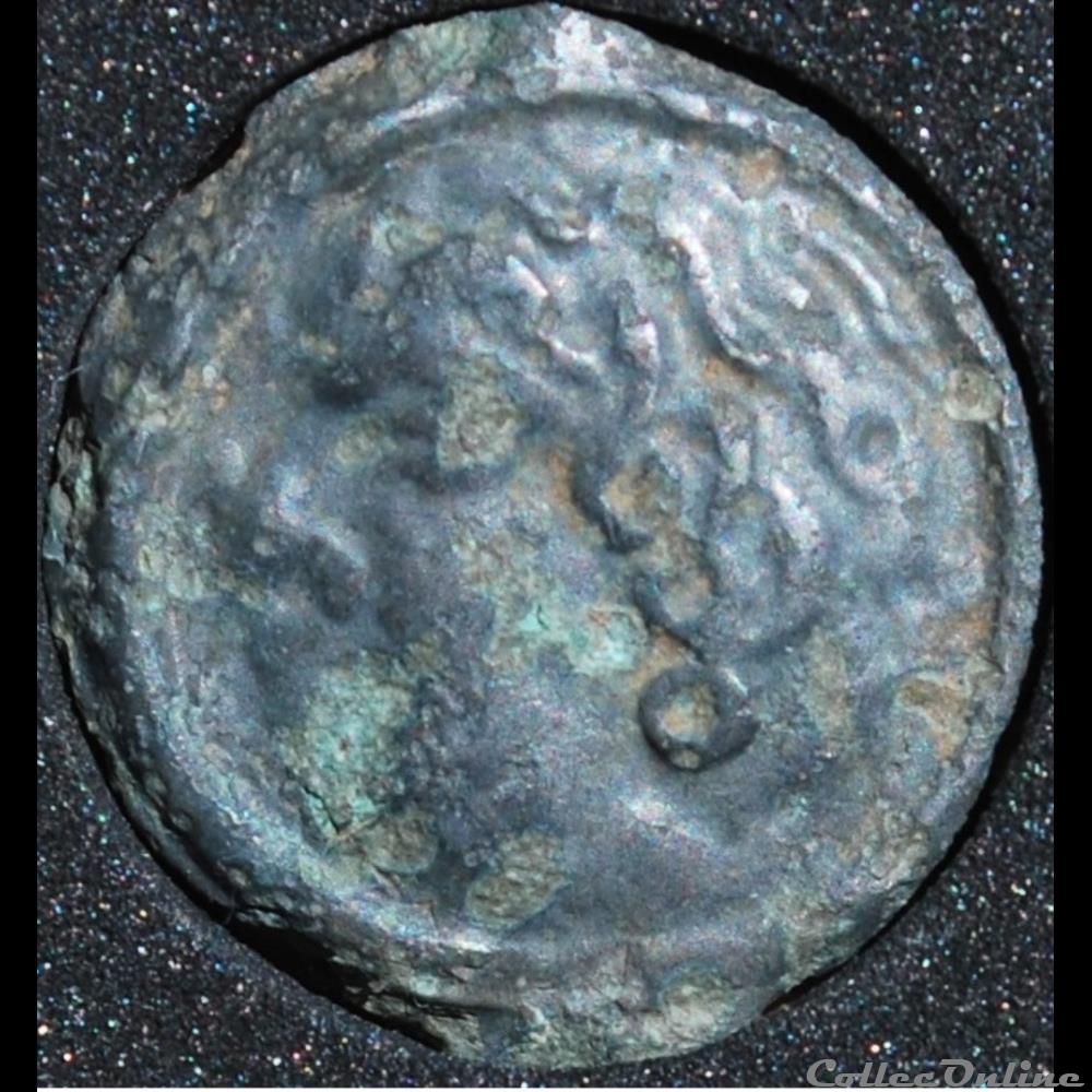 série 544 DT 2618 potin à laigle de face monnaie antique gauloise serie 544 dt 2618 potin a laigle de face