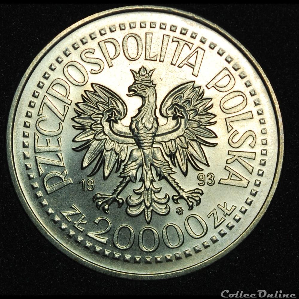 20000 zlotych 1993 Kazimierz IV monnaie monde pologne 20000 zlotych 1993 kazimierz iv