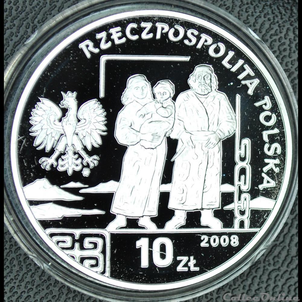 10 zlotych 2008 Bronislaw Pilsudski monnaie monde pologne 10 zlotych 2008 bronislaw pilsudski