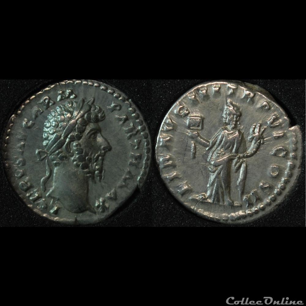 Denier LIB AVG III TRP VI COS II monnaie antique romaine denier lib avg iii trp vi cos ii