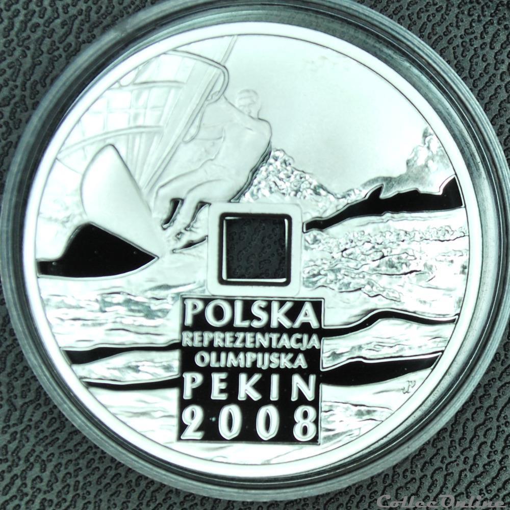 monnaie monde pologne 10 zlotych 2008 jo pekin