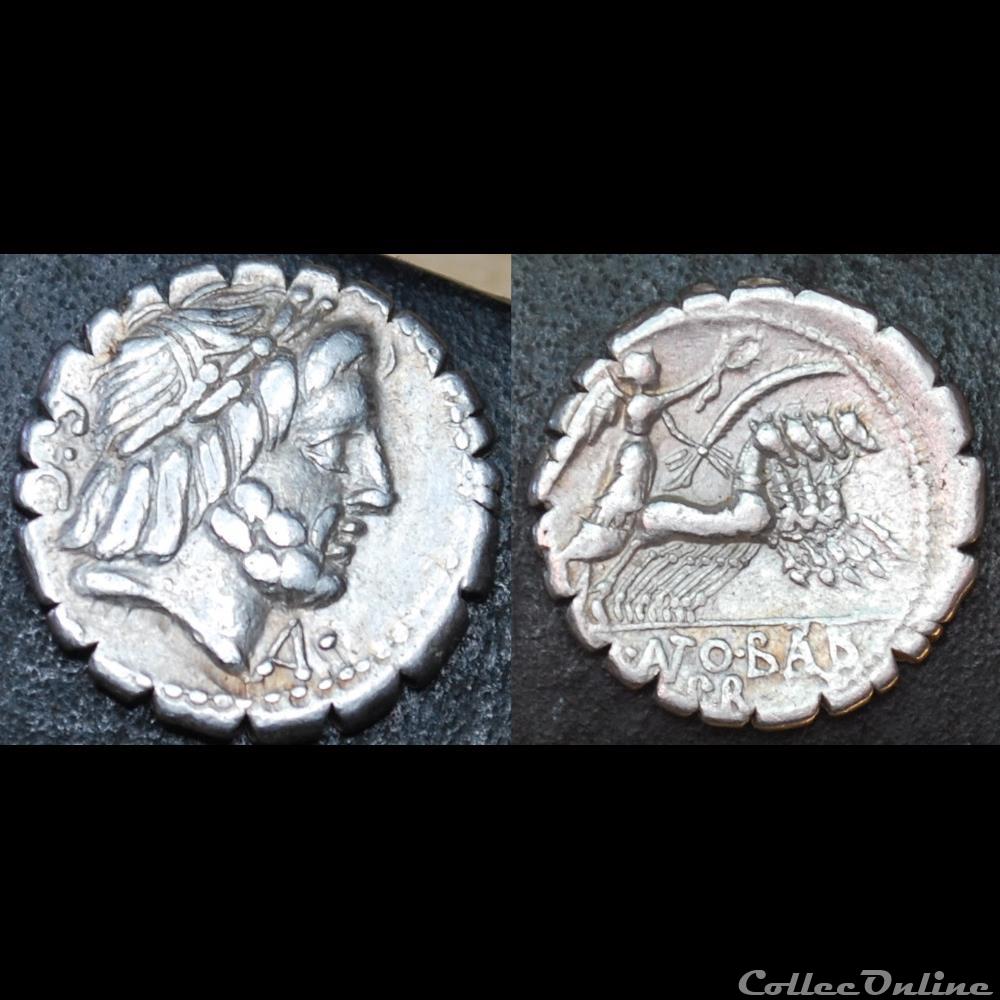 monnaie antique romaine denier serratus antonia