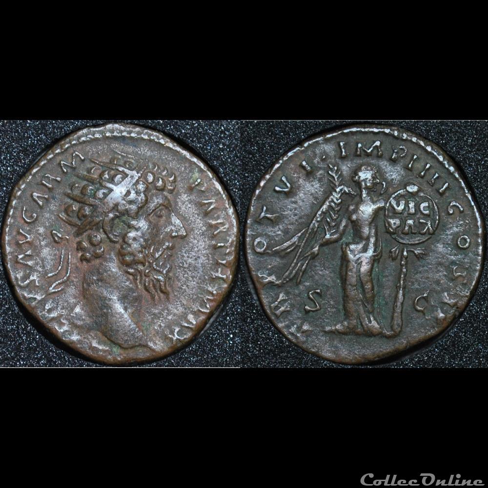 Dupondius TR POT VI - IMP IIII COS II monnaie antique romaine dupondius tr pot vi imp iiii cos ii