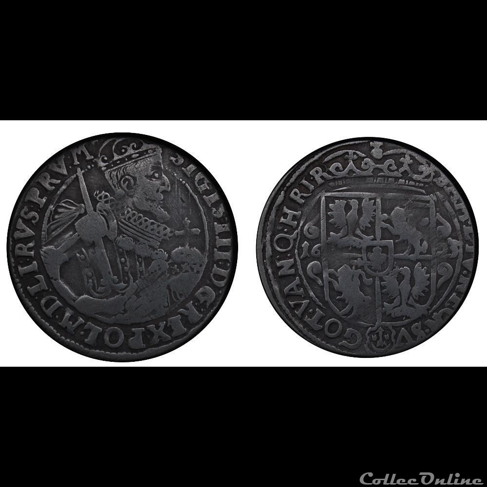 Ort Koronny 1623 Sigismond III monnaie monde pologne ort koronny 1623 sigismond iii