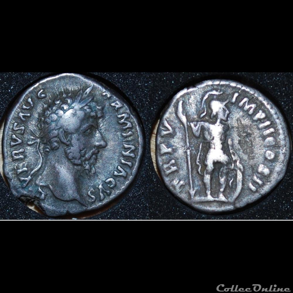 Denier TRP V IMP II COS II monnaie antique romaine denier trp v imp ii cos ii