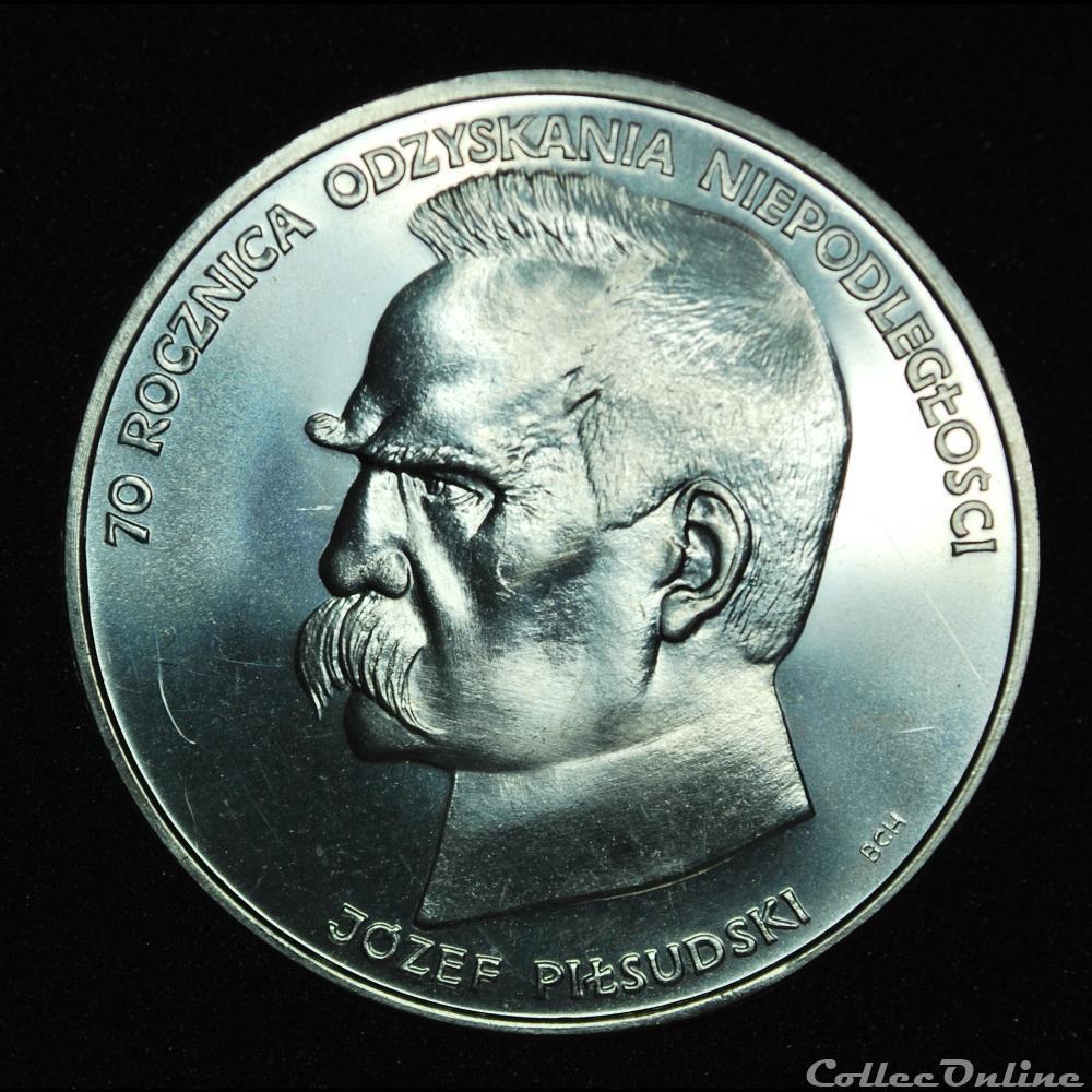 50000 zlotych 1988 Pilsudski monnaie monde pologne 50000 zlotych 1988 pilsudski