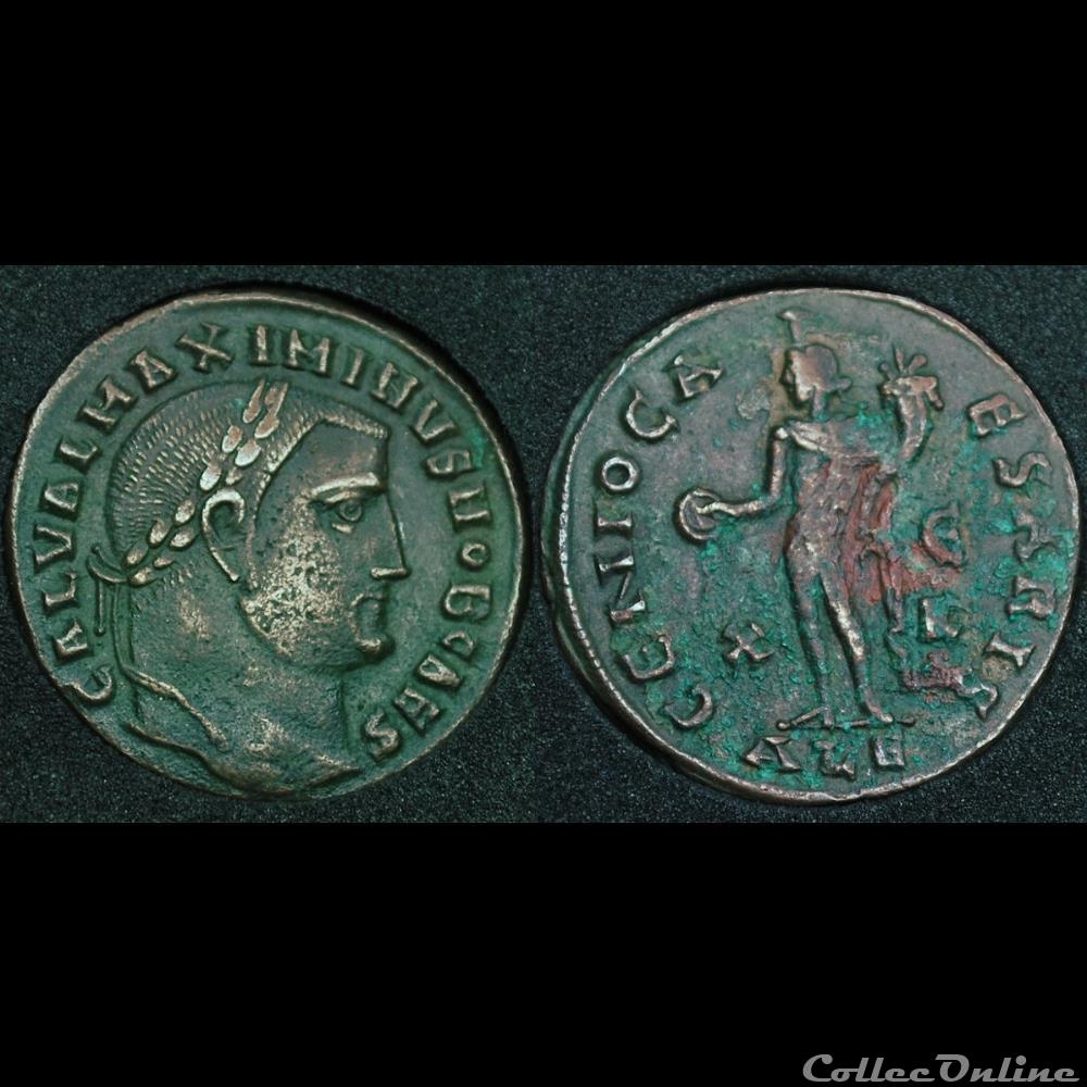 Follis Maximin II Daia Genio Caesaris monnaie antique romaine follis maximin ii daia genio caesaris