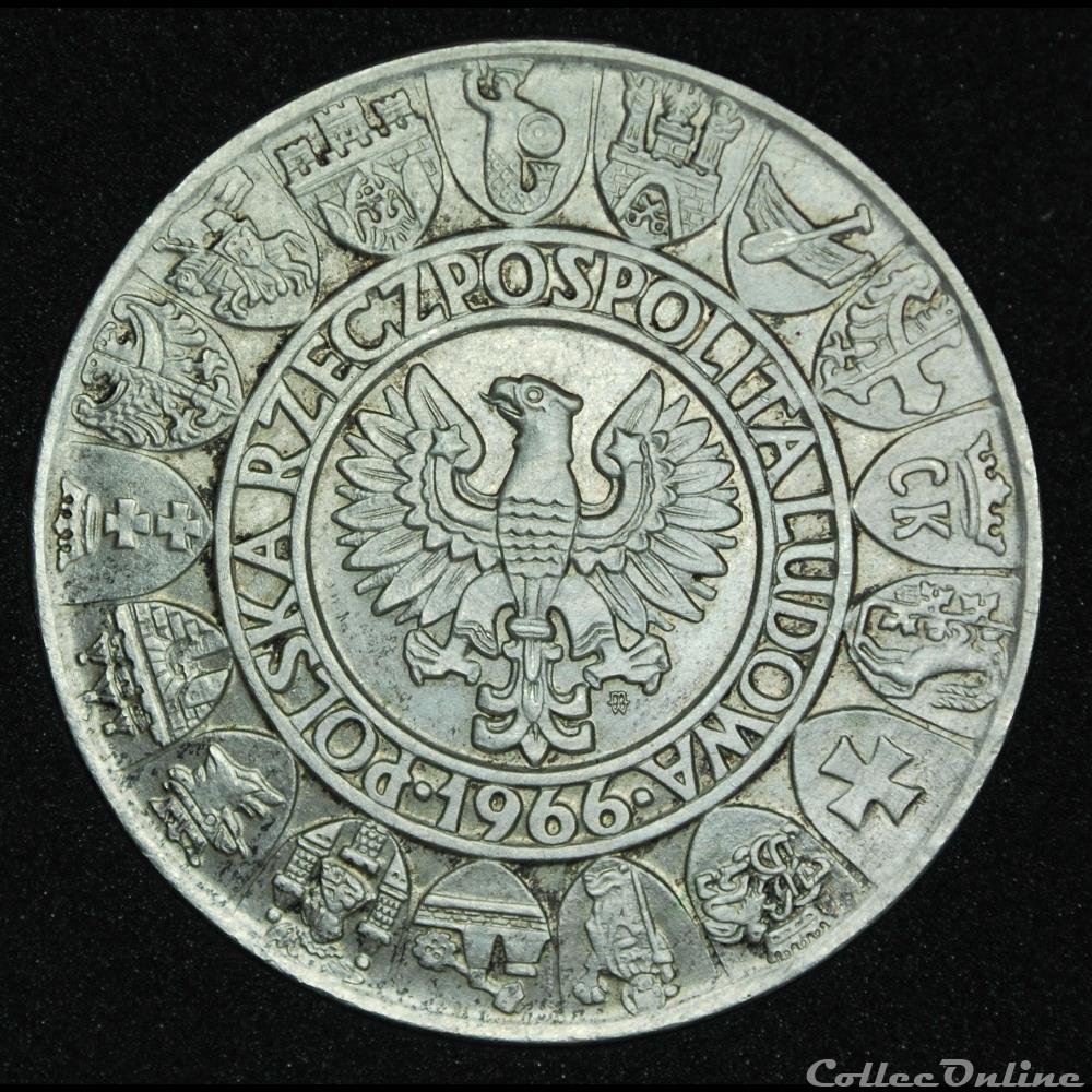 100 zlotych 1966 Mieszko et Dabrowka monnaie monde pologne 100 zlotych 1966 mieszko et dabrowka