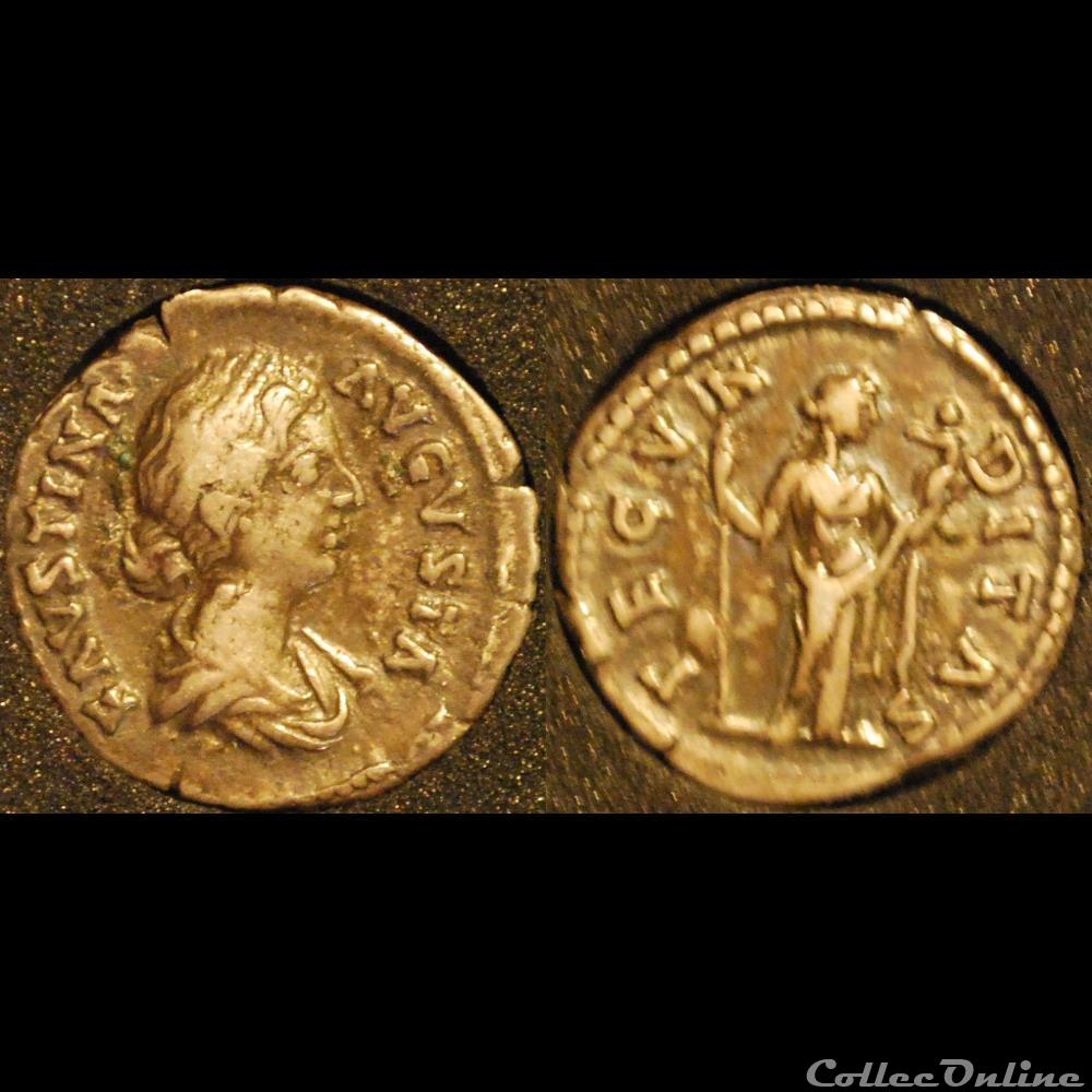 monnaie antique romaine denier faustine la jeune fecvnditas