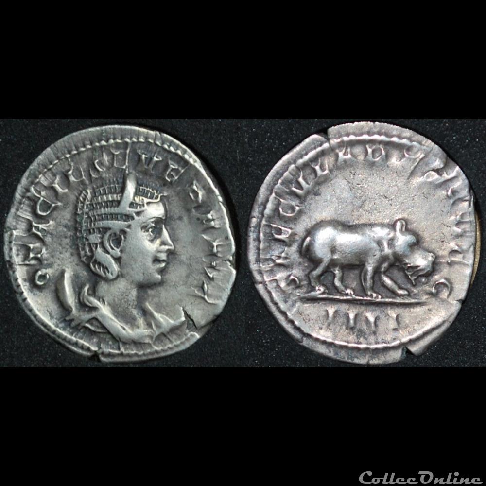 Antoninien Otacilia SAECVLARES AVGG / IIII monnaie antique romaine antoninien otacilia saecvlares avgg iiii