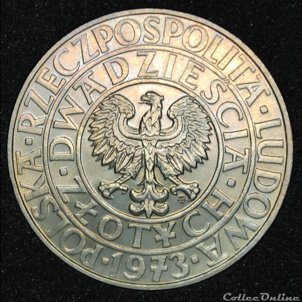 20 zlotych 1973 arbre monnaie monde pologne 20 zlotych 1973 arbre