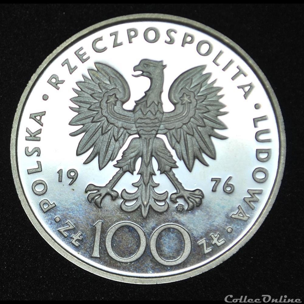 100 zlotych 1976 Kosciuszko monnaie monde pologne 100 zlotych 1976 kosciuszko