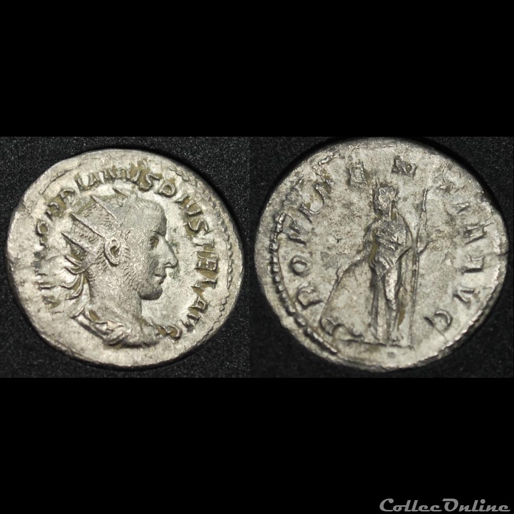 monnaie antique romaine antoninien gordien iii providentia avg
