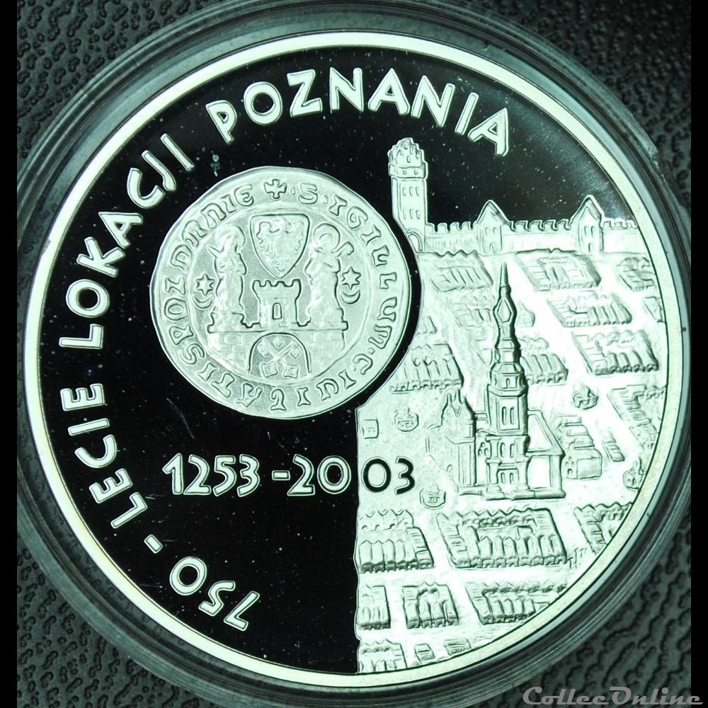 10 zlotych 2003 Poznan monnaie monde pologne 10 zlotych 2003 poznan