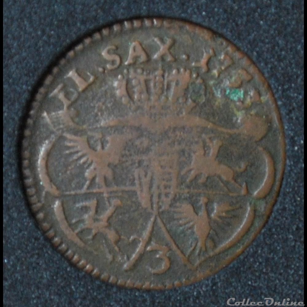 1 Grosz 1753 Auguste III monnaie monde pologne 1 grosz 1753 auguste iii