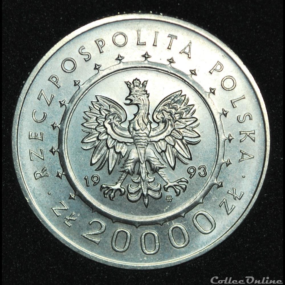 20000 zlotych 1993 Chateau de Lancut monnaie monde pologne 20000 zlotych 1993 chateau de lancut
