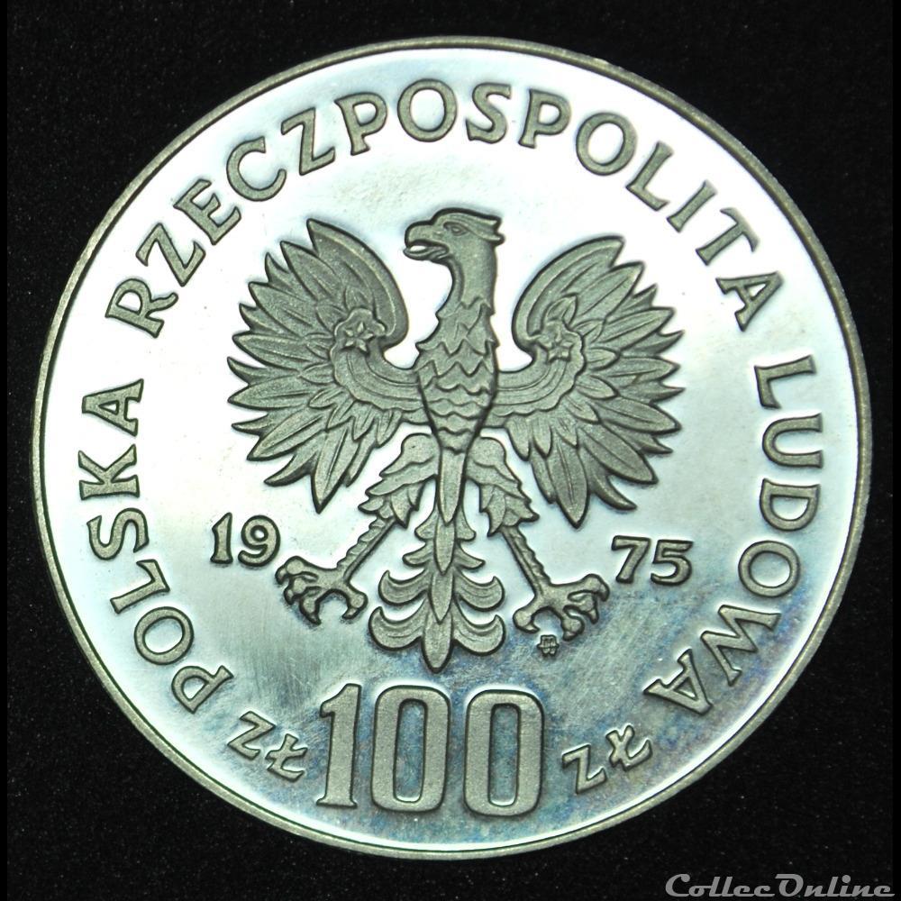 100 zlotych 1975 Paderewski monnaie monde pologne 100 zlotych 1975 paderewski