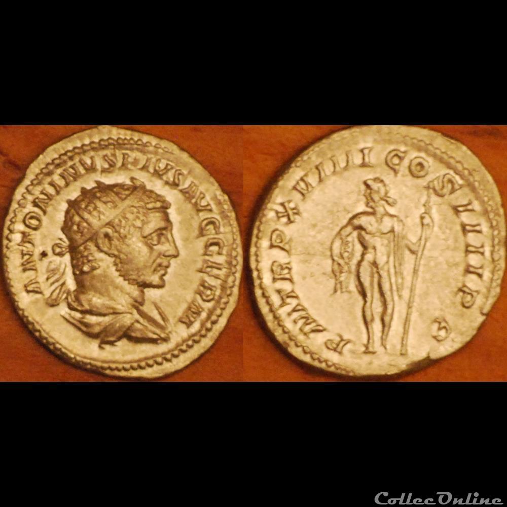 Antoninien PM TRP XVIIII COS IIII PP monnaie antique romaine antoninien pm trp xviiii cos iiii pp