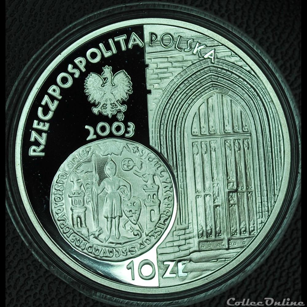 10 zlotych 2003 Poznan monnaie monde pologne 10 zlotych 2003 poznan