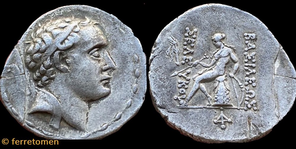 Seleukos IV Philipator | 187-175 BCE | Laureate/Apollo coins ancient greek seleukos iv philipator 187 175 bce laureate apollo