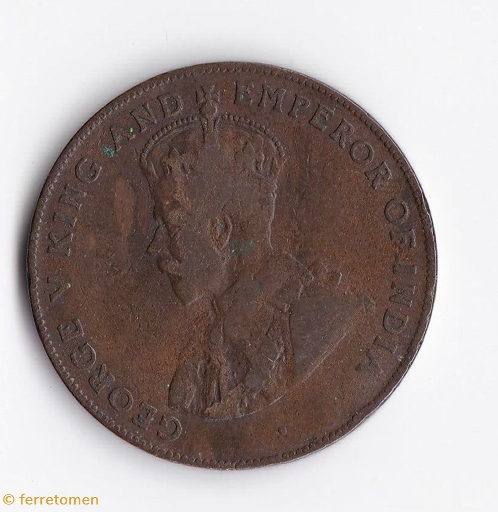 Colonial Mauritius | 1924 | 5 Cents | George V coins world colonial mauritius 1924 5 cents george v