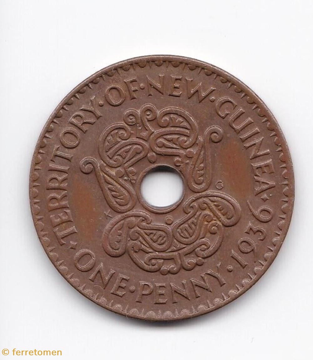 Colonial New Guinea | 1936 | 1 Pence coins australian colonies colonial new guinea 1936 1 pence