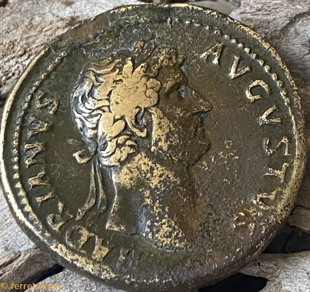 Hadrian | 117-138 CE | Laureate/Galley 2 coins ancient to romans imperial and republican hadrian 117 138 ce laureate galley