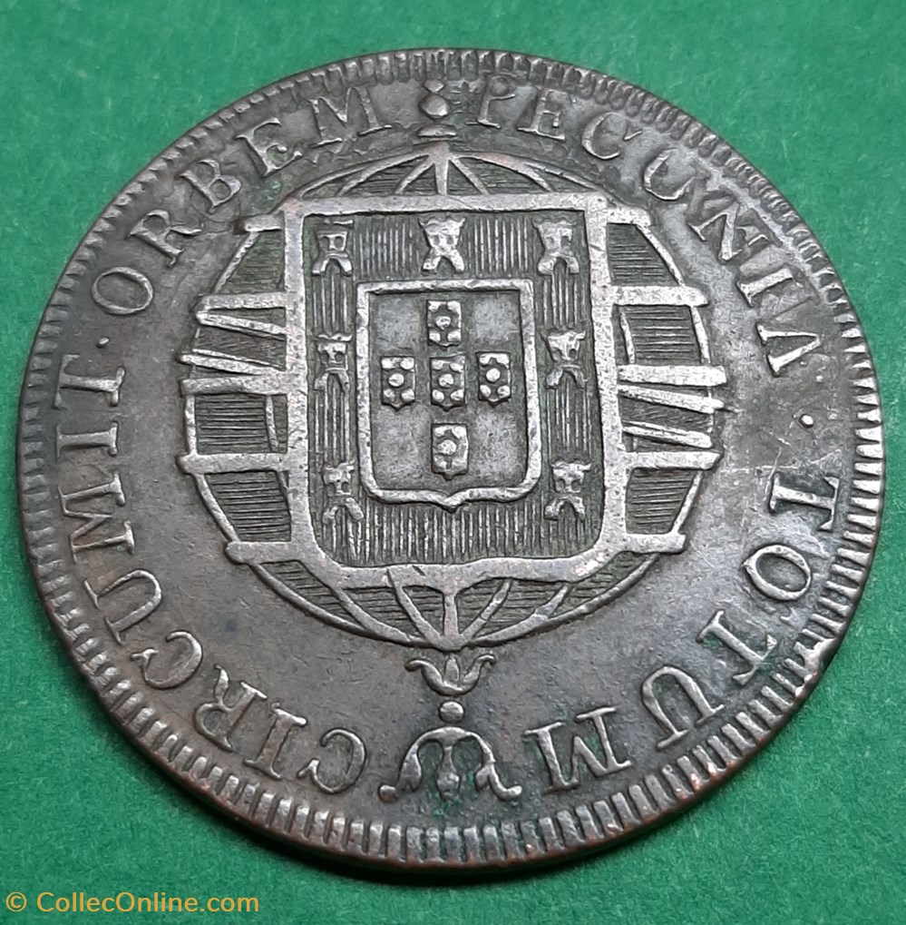 XL Réis 1821 moedas mundo brasil xl reis 1821