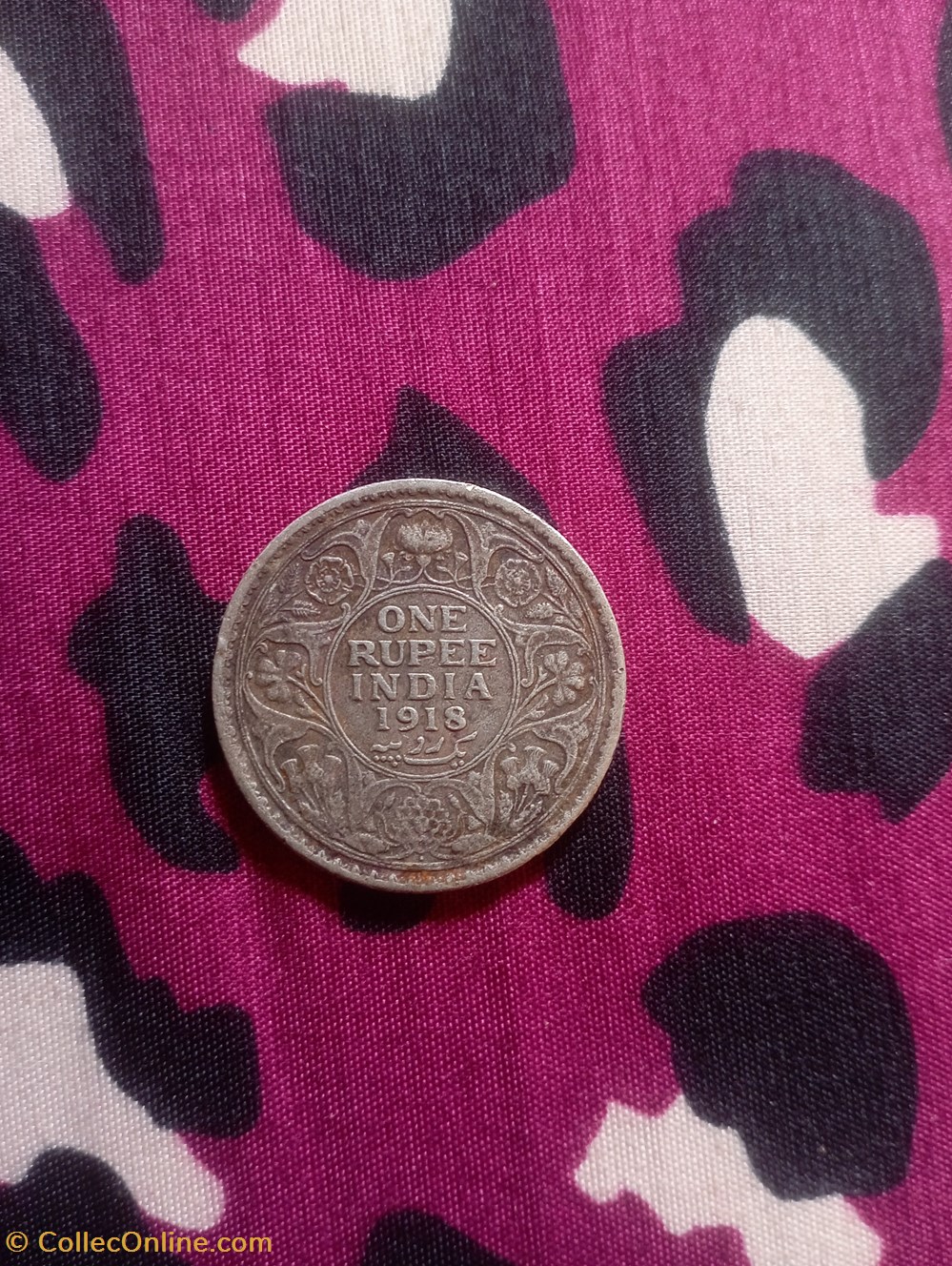 GEORGE V KING EMPEROR ONE RUPEE COIN art antiquities george v king emperor one rupee coin