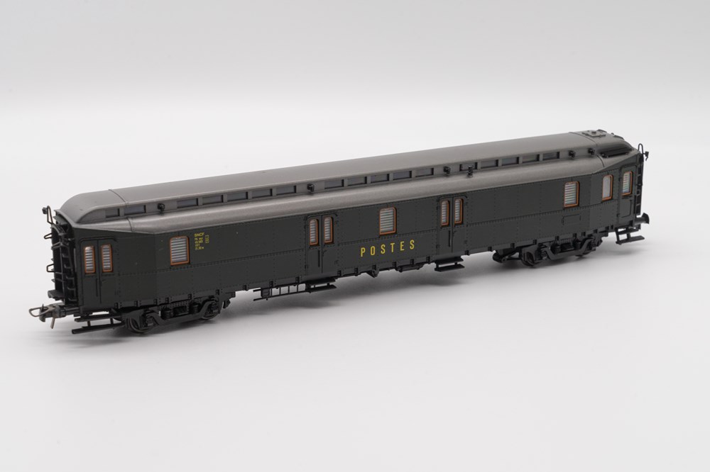 maquettisme trains electriques wagons pour transport de marchandises allege postale sncf ex dr roco 4293f