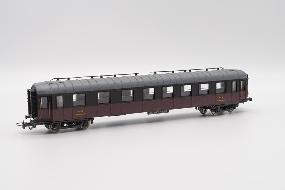 Voiture OCEM A³B⁵yfi 3467 PLM noir/bordeaux Jouef 5109 maquettisme trains electriques voitures pour transport voyageurs voiture ocem a b yfi 3467 plm noir bordeaux jouef 5109
