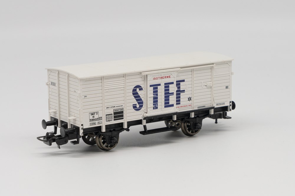 Wagon Frigorifique métallique STEF SNCF Fleischmann 5361F maquettisme trains electriques wagons pour transport de marchandises wagon frigorifique metallique stef sncf fleischmann 5361f