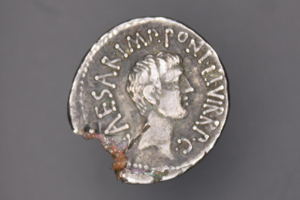 Marc Antoine & Octave - Denier monnaies antiques romaines imperiales et republicaines marc antoine octave denier