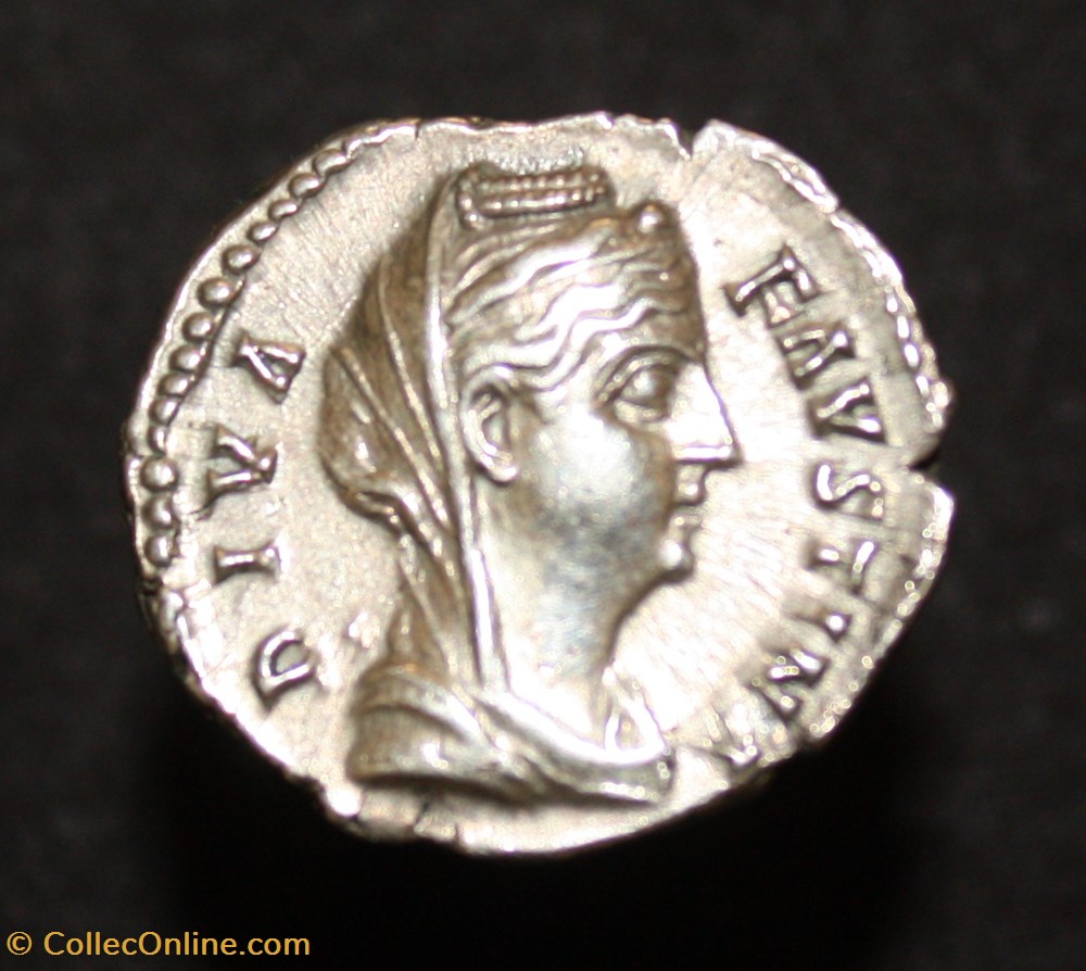 Faustina - Denier - monnaies antiques romaines imperiales et republicaines faustina denier