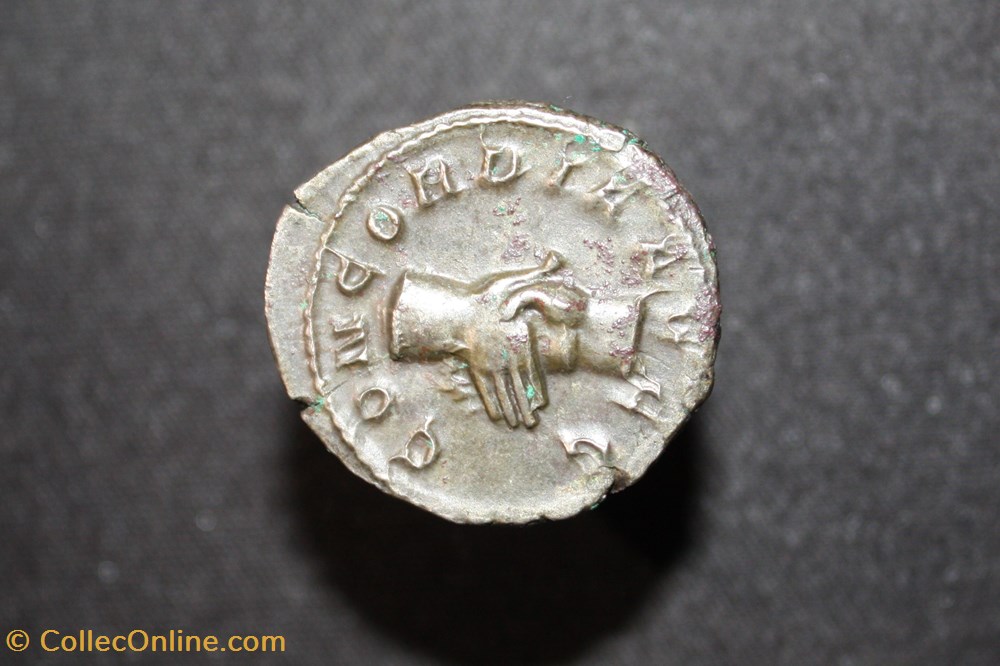 HÉRENNIUS ÉTRUSCUS (250/251) - Antoninien - CONCORDIA AVGG monnaies antiques romaines imperiales republicaines herennius etruscus 250 251 antoninien concordia avgg