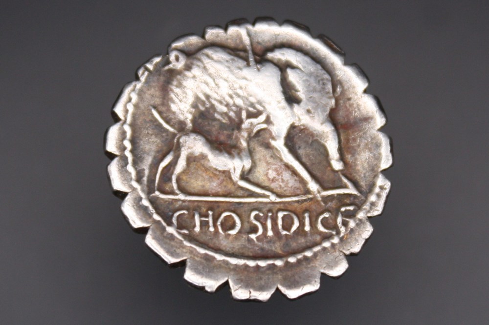 monnaies antiques romaines imperiales et republicaines hosidia denier serratus