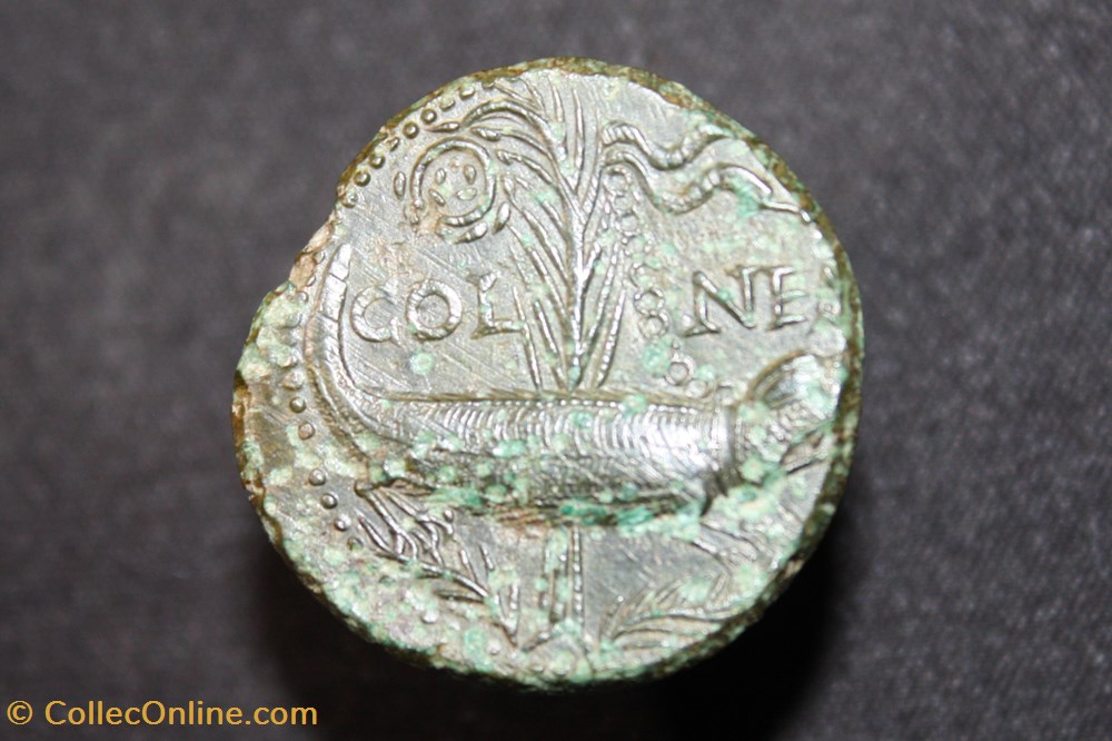 monnaies antiques a romaines imperiales et republicaines dupondius de nimes type 4