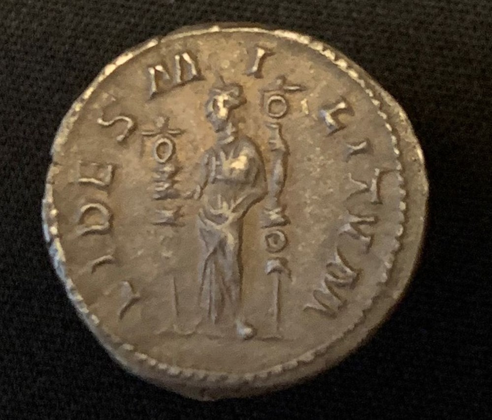 Denier de Maximin Ier Thrace - Fides Militium monnaies antiques romaines imperiales et republicaines denier de maximin ier thrace fides militium