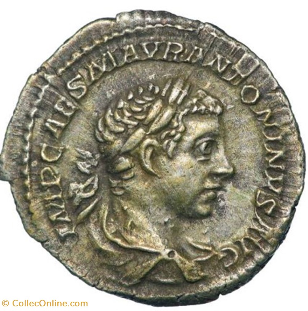 Elagabal (218/222) - Denier - Mars Victor monnaies antiques romaines imperiales et republicaines elagabal 218 222 denier mars victor
