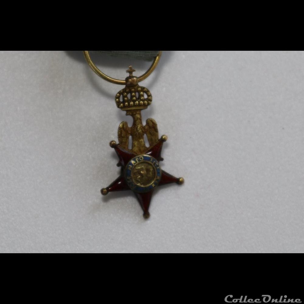 militarium medaille insigne ordre des deux siciles 1808