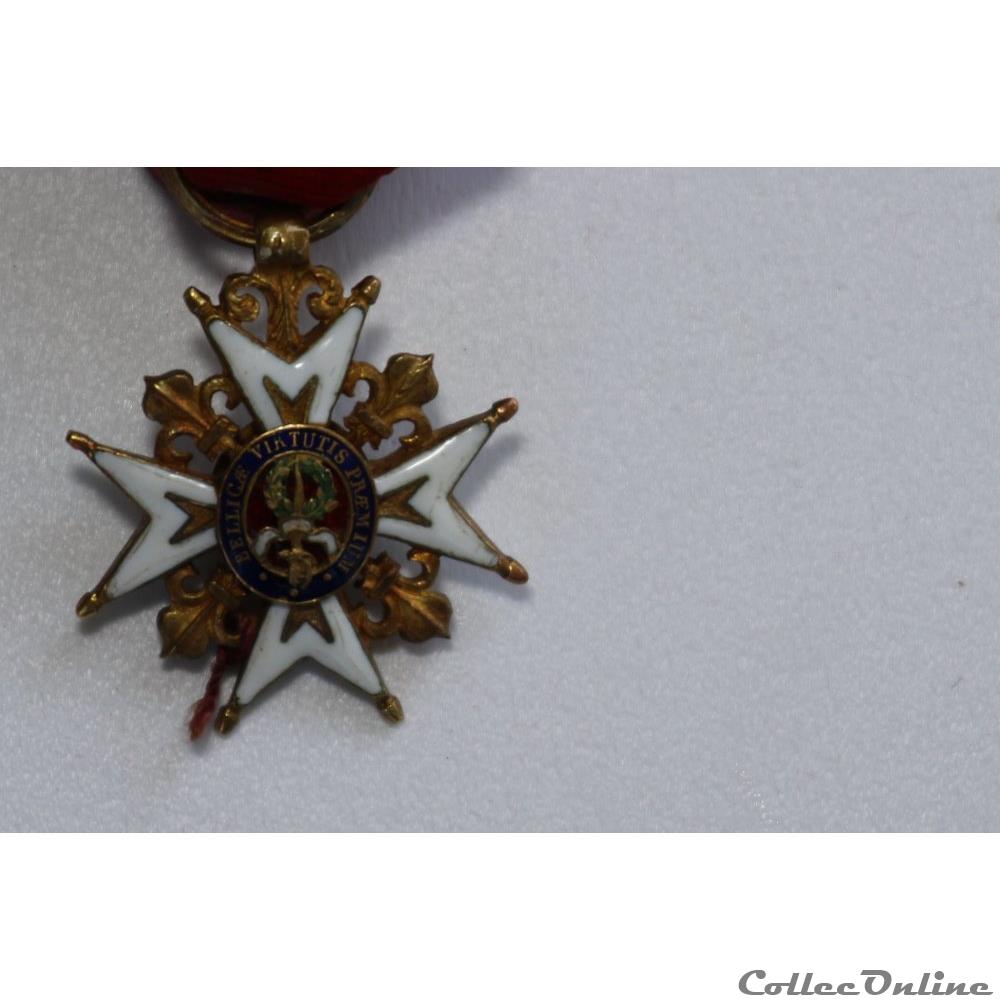 militarium medaille insigne ordre de saint louis